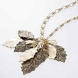 ドゥ　ブトン（deux bouton） ネックレス（リーフネックレス） レディス