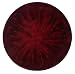 27" Immense Decorative Round Contemporary Red Bamboo Platter