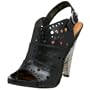 Bronx Women's Char Sandal,Black,38 EU (US Women's 8 M)