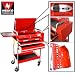 Professional-Grade Rolling 4-Drawer Tool Chest - Service Cart - Chrome Frame