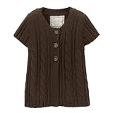 Infant Girls' Cherokee Short-Sleeve Sweater - Chocolate Kiss