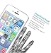 iPhone SE Screen Protector，Motoraux iPhone SE 5S 5 5C Tempered Glass Screen Protector Premium High Definition Shockproof Clear Cover 0.2mm Thickness 2.5D Curved Edge (iphone SE)