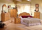 Bedroom Furniture Set in Country Pine – South Shore Furniture – 3232-BSET-3