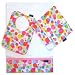 Bubble Blast Bib, Burp Cloth and Cuddle Blanket Set