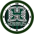 Hawaii Rainbows Suntime 12" Dimension Glass Crystal Wall Clock - NCAA College Athletics