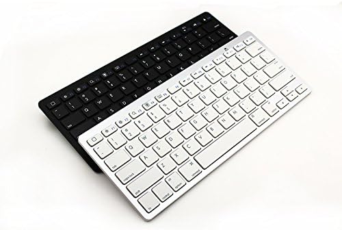 Bluetooth V3.0 Wireless Portable Ultra-slim Keyboard for Window ME/2000/XP/Vista/7/8, iPhone 3/4/4s/5, Ipad2/3/4/MINI, IPod, MAC Operating System and Other Mobile Devices (Silver)