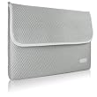 Case-Mate 15" Glovez Sleeve for 15" MacBook Pro Laptop, Neoprene Interior, Perforated Nylon Exterior, Leather Accent, Silver  (72223)
