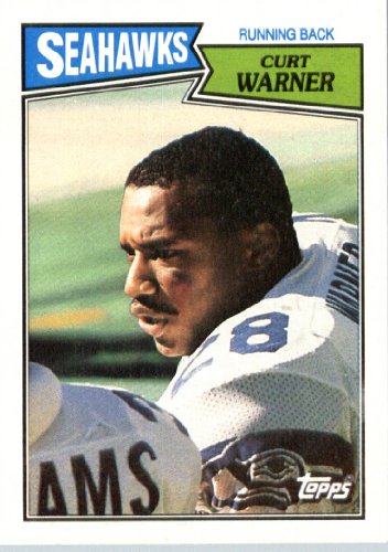 1987 Topps # 174 Curt Warner Seattle Seahawks Football Card- Near Mint to Mint Condition - In Protective Screwdown Display Case!
