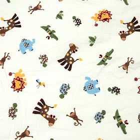 Tiddliwinks Safari Fitted Crib Sheet