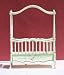 Green Handpainted Dollhouse Miniature Canopy Crib