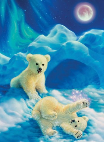 51x6 B%2B7yCL Ravensburger 500 Piece Puzzle   Polar Bears at Play