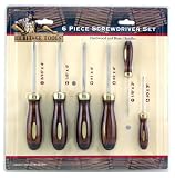 Item 46011: 6 Piece Wood Handle Screwdriver Set
