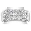 14K White Gold Diamond Band - 1.25 Ct.