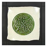 Celtic Lover's Knot / Eternity Knot Ceramic Tile Wall Hanging, 7.5 Square