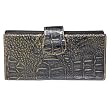 Journee Collection Womens Patent Snake Print Clutch Wallet