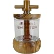 Le Paludier Olive Wood Turned Salt Mill or grinder for coarse gray salt