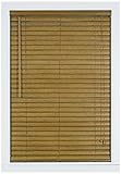  Home Furnishings Luna 2-Inch Vinyl Blind, 35-Inch by 64-Inch, Woodtone