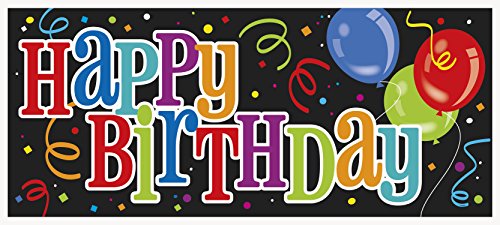 Happy Birthday Wall Banner, 60″ x 27″