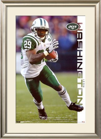 New York Jets - Leon Washington Framed Poster Print, 32x44