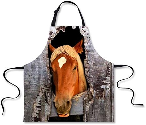 Pixel Apron - Funny new horse Personalized Creative Apron Kitchen Cooking Restaurant