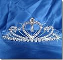 Bridal Wedding Tiara Crown With Crystal Heart 42206