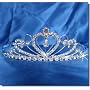 Bridal Wedding Tiara Crown With Crystal Heart 42206