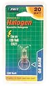 Feit Electric BPQ20/G8 20 Watt T4 JCD Halogen Bulb with Bi-Pin Base, Clear