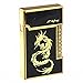 Cool Dragon Pattern Decor Windproof Metal Refillable Cigarette Lighter Random Pattern and Color