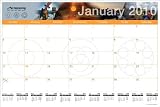 Action 2010 Color Monthly Desk Pad Blotter