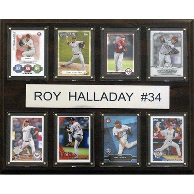 MLB Philadelphia Phillies 8 Roy Halladay Card Plaque