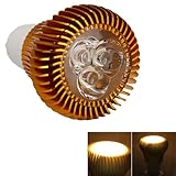 Gu10 6w 110-240v Warm White High Power Focus Led Spot Light Bulb Gold