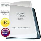 Qty 100 Clear Plastic Report Binding Covers 10 Mil 8-1/2 x 11 inch