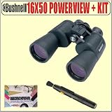 Bushnell 16x50 Powerview Wide-Angle Binoculars Plus Accessory Package