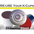 Re-use K-Cups K-Savers Stainless Steel Lid 5 Pack, for Use with Keurig Machine Best Buy