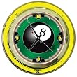 8-Ball 14-inch Neon Wall Clock