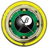 8-Ball 14-inch Neon Wall Clock
