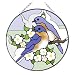7 in Round Blue Bird on Blossom Suncatcher Sun Catcher
