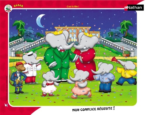 Nathan - 86088 - Puzzle enfant - C'est la fete !/Babar - 35-45 Pièces