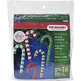 Beadery Holiday Beaded Ornament Kit, Candy Cane Assortment