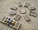 Beading Station 10pcs Tibetan Silver Hollow 3-hole Bracelet Charms 17mm ~Jewelry Making~