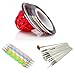 Jooniyaa 5 X 2way Dotting Pen Marbleizing Tool + 15pcs Nail Art Brush + Set of 10 Nail Striping Tape Tool Kit Set