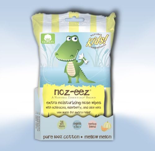 Noz-eez Mellow Melon Nose Wipes (12 Packs, 384 Wipes)