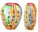 100% Handcraft Murano Glass Art Gradient Stripes
