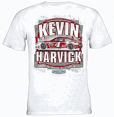 Kevin Harvick NASCAR #4-Budweiser Flameout T-Shirt-White