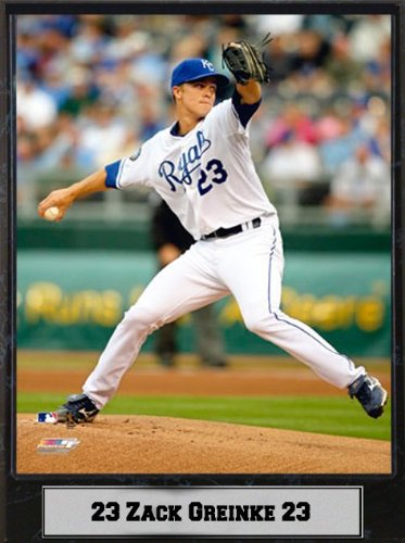 Encore Select 510-BBKC23 Kansas City Royals Zach Greinke 9x12 Plaque 2