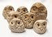 Irregular River Rock Owl 3in Tall