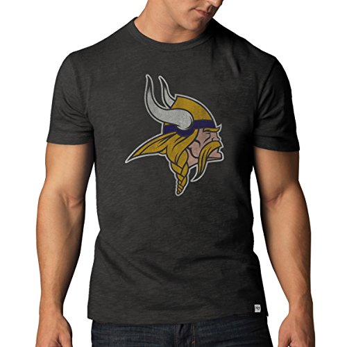 NFL Minnesota Vikings Men's '47 Basic Scrum Tee, Charcoal, X-Large