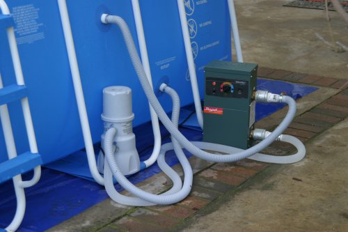 iPool Deluxe Above Ground Exercise Swimming Pool with Filter / Pump and Heater Upgrade iPool Deluxe Above Ground Exercise Swimming Pool with Filter / Pump and Heater Upgrade