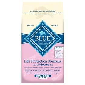 Blue Buffalo Dry Dog Food for Small Breed Puppies, Chicken and Oatmeal Recipe, 15-Pound Bag