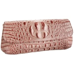 Jalda Croc-Embossed Christa Evening Bag